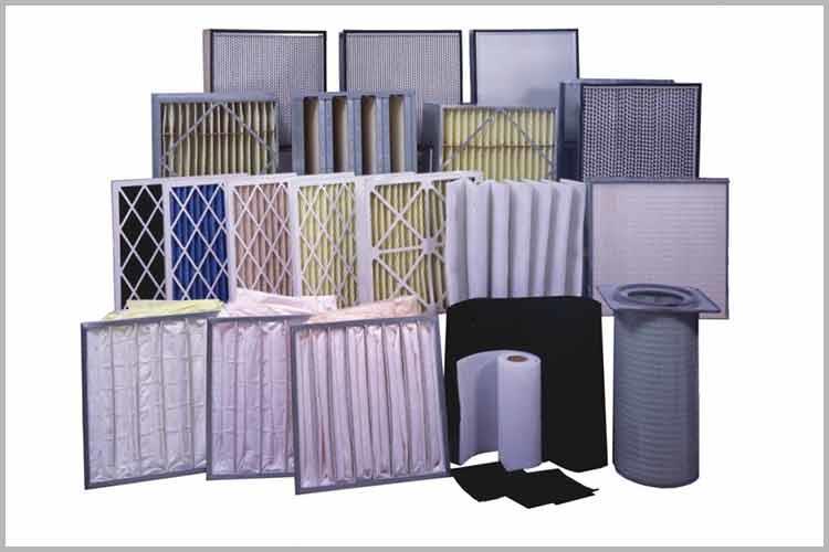 主要用于空調(diào)通風系統(tǒng)中級過濾、制藥、電子、食品、等工業(yè)凈化中